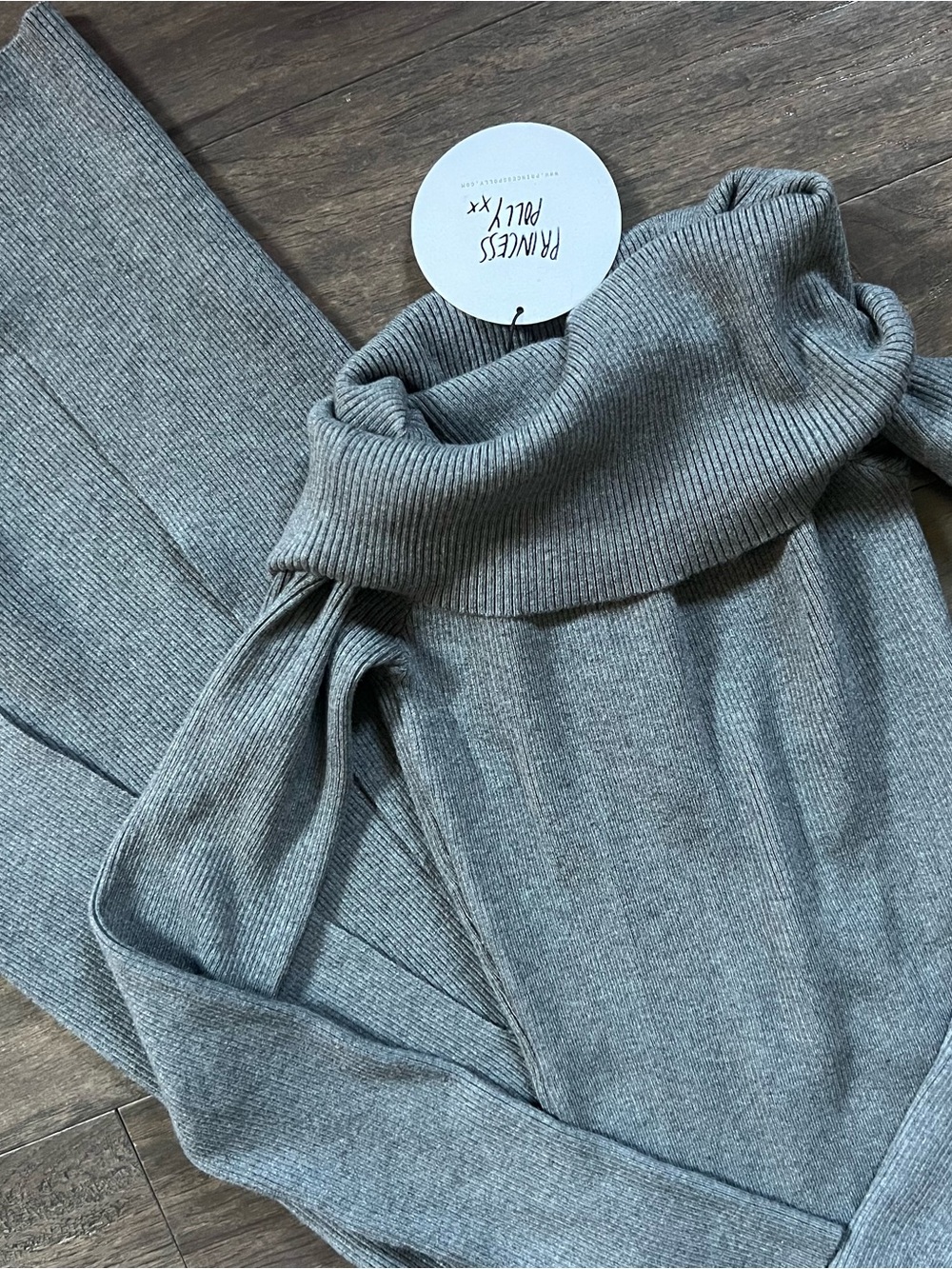 NWT Princess Polly Grey Sweater Maxi Dress